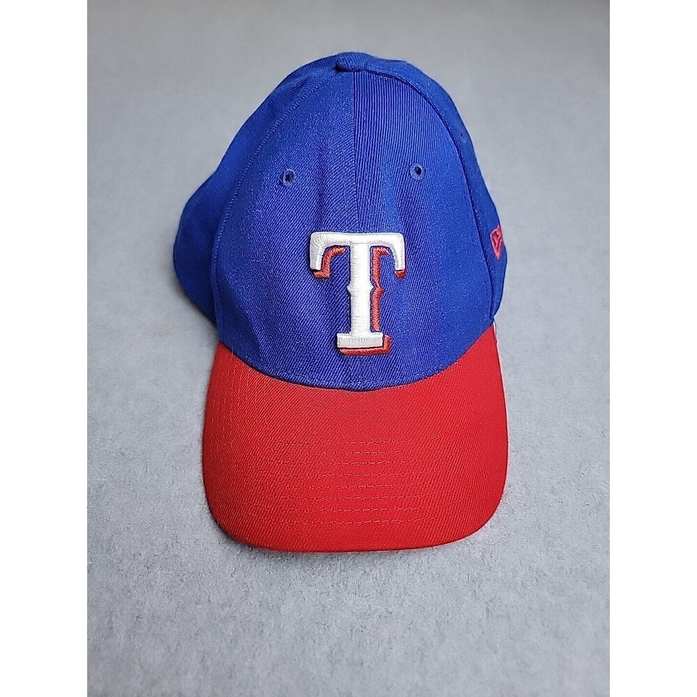 New Era Texas Rangers MLB Hat L 3930 Blue Red Baseball Embroidered Logo Fitted‎